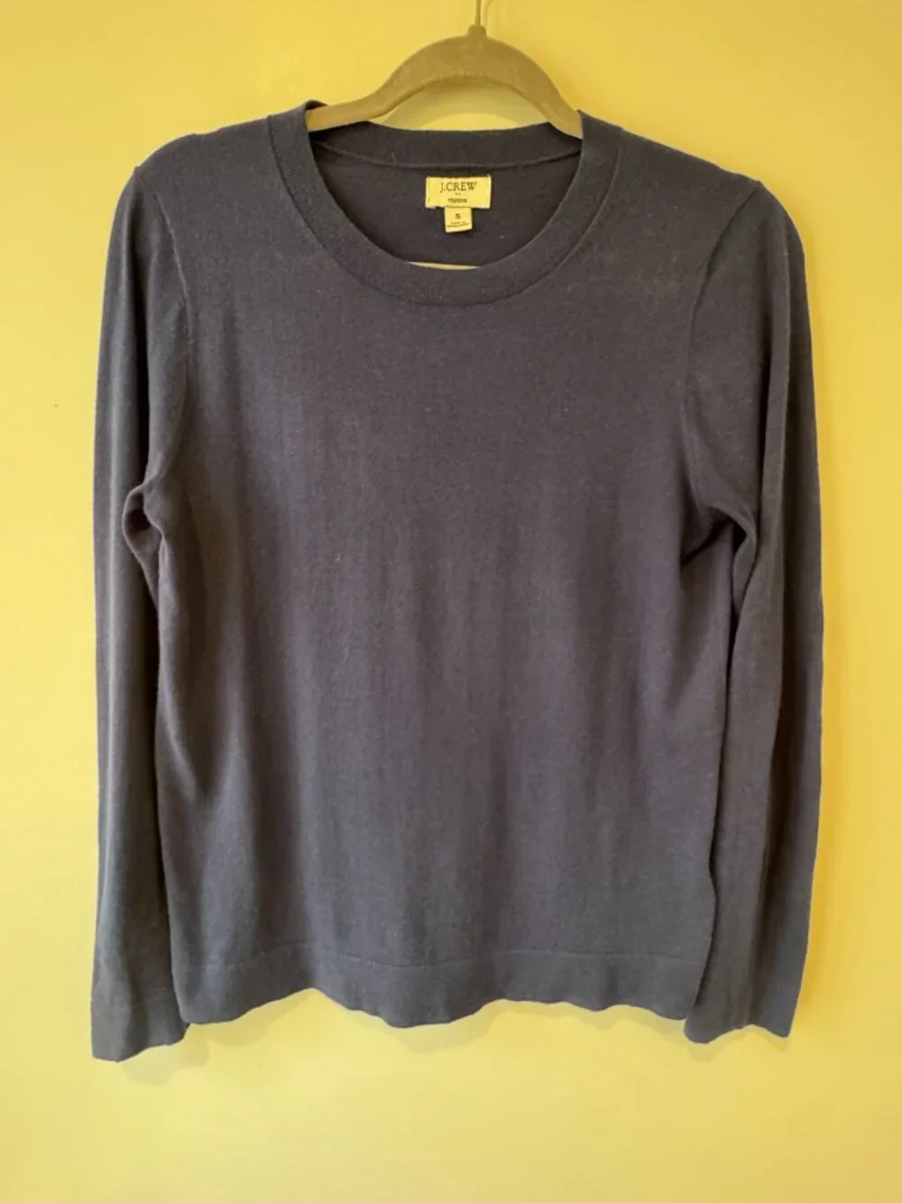 J.Crew Classic Fit Crewneck Blue Sweater – Women’s S 🔥 - Picture 2 of 7